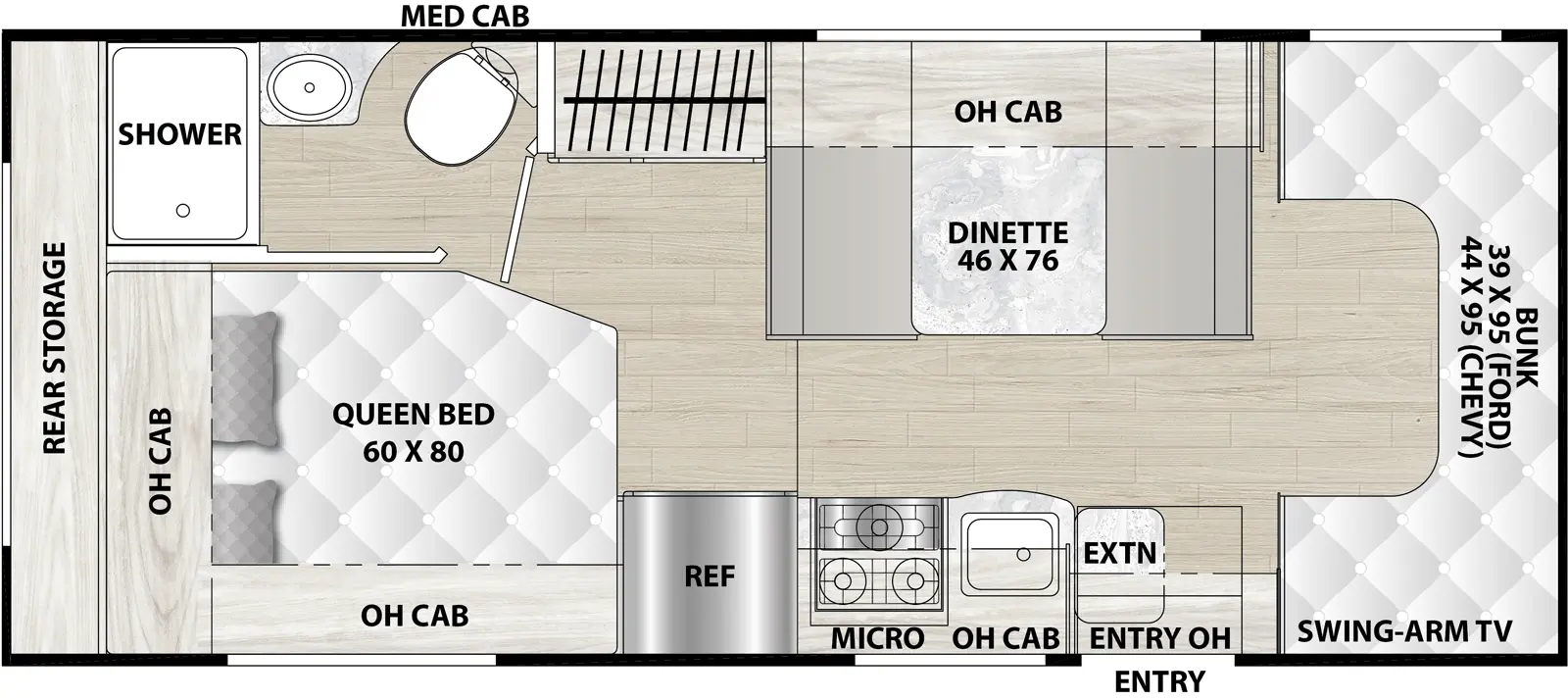 Cross Trail 23XG Floorplan